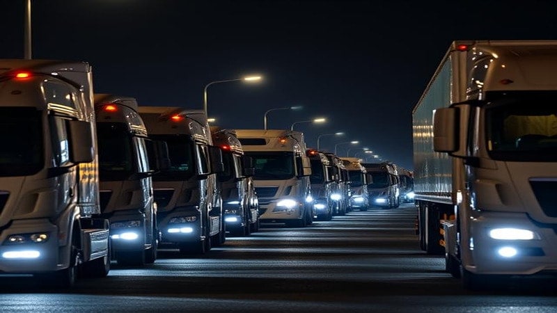 Fleet Vehicals with LED headlights