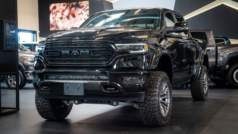 RAM 1500 LED installed Headlights