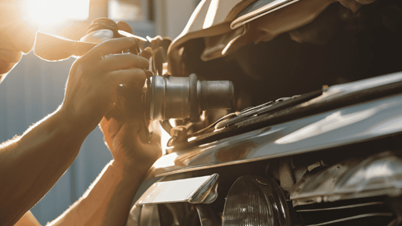 install and fix the taillight