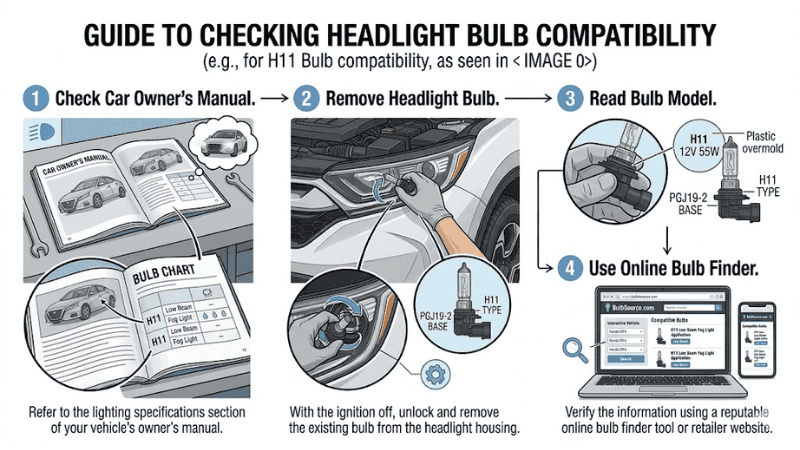 guide to check headlight bulb compatibility