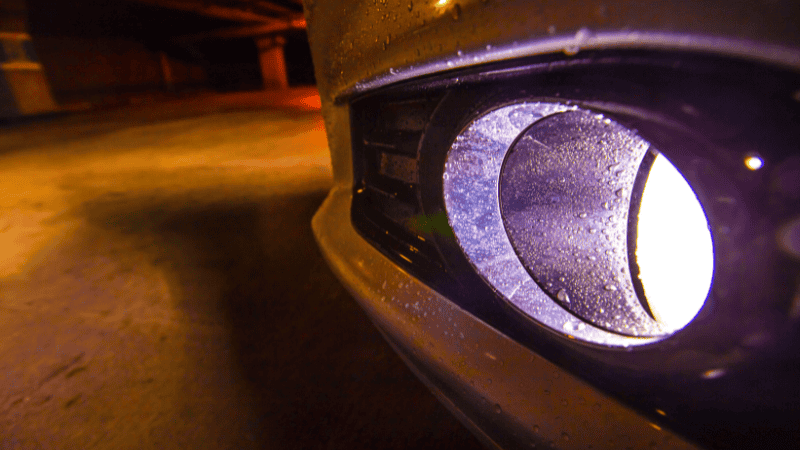 There's water beading inside the headlights.