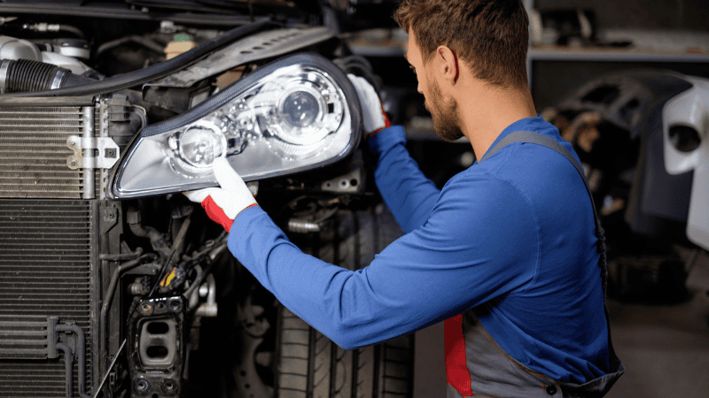 installation of headlight