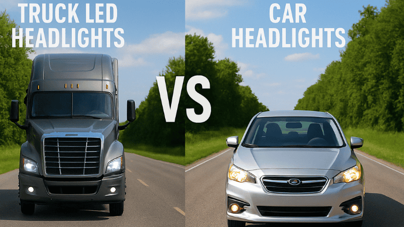 Truck LED Headlights vs. Car Headlights