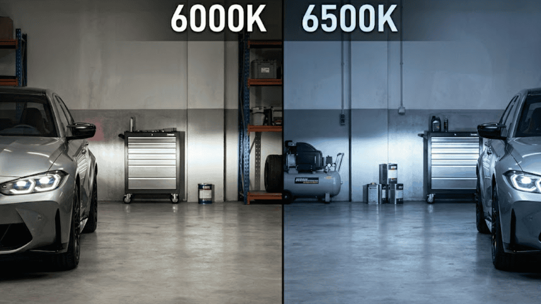 6000K and 6500K headlight