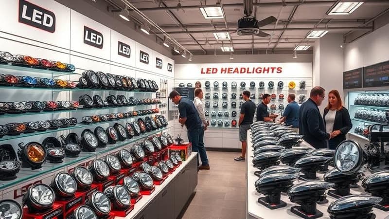 LED headlights market place