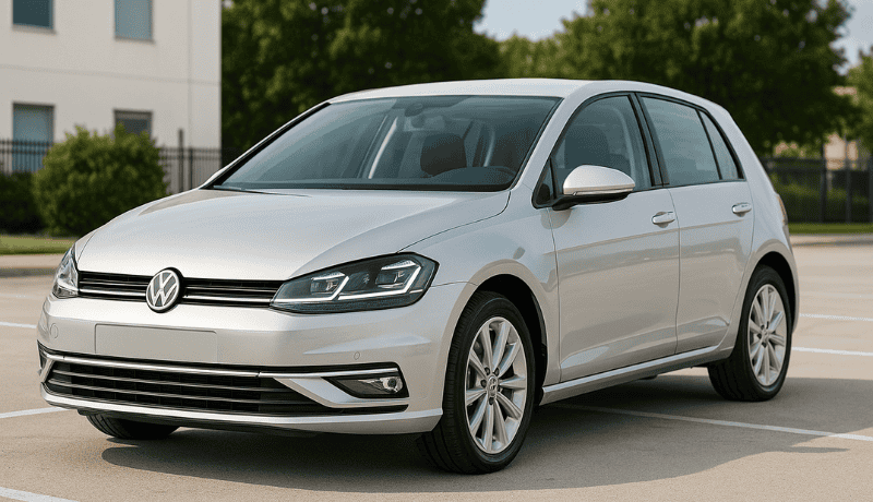 A car with new headlights having high beam with improved visibility