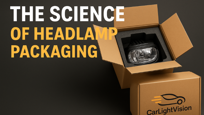 Protective LED headlamp packaging