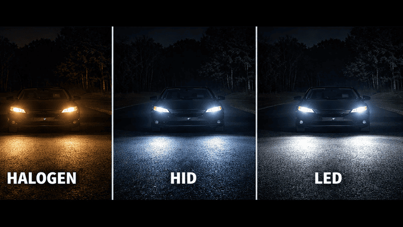 LED vs. HID vs. Halogen vs. Laser Headlights