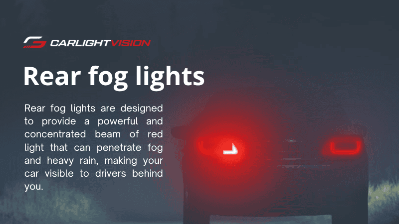Rear fog lights