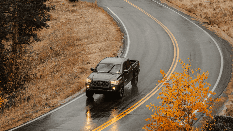 car drive on road