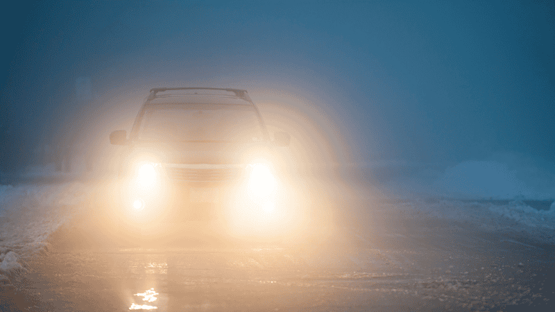 using high Beam Headlights on dark