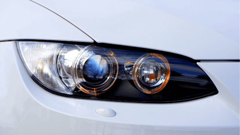 LED Headlight on car