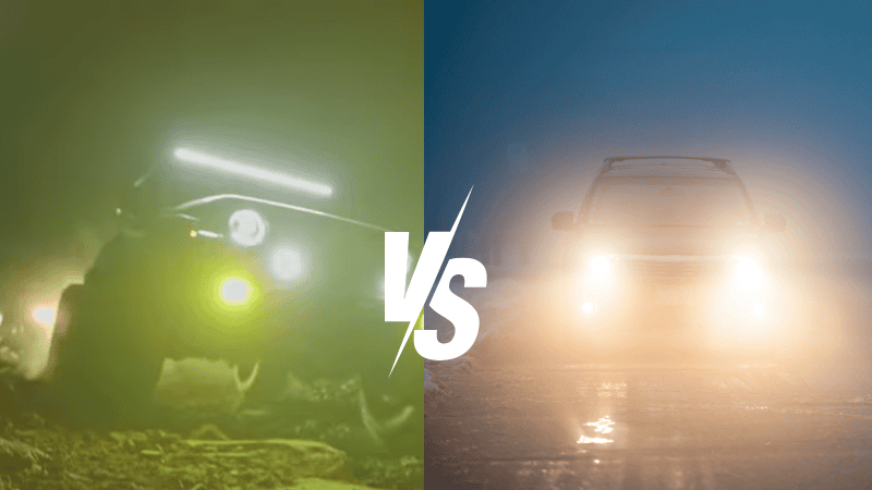 Amber vs. White Fog Lights