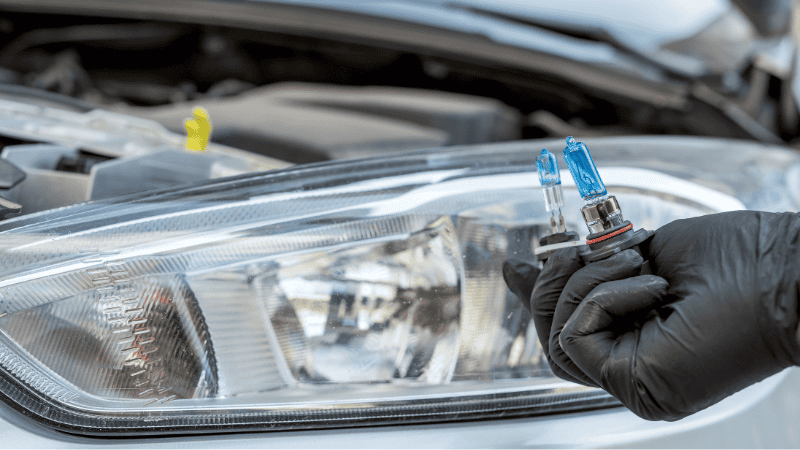 Halogen car headlight