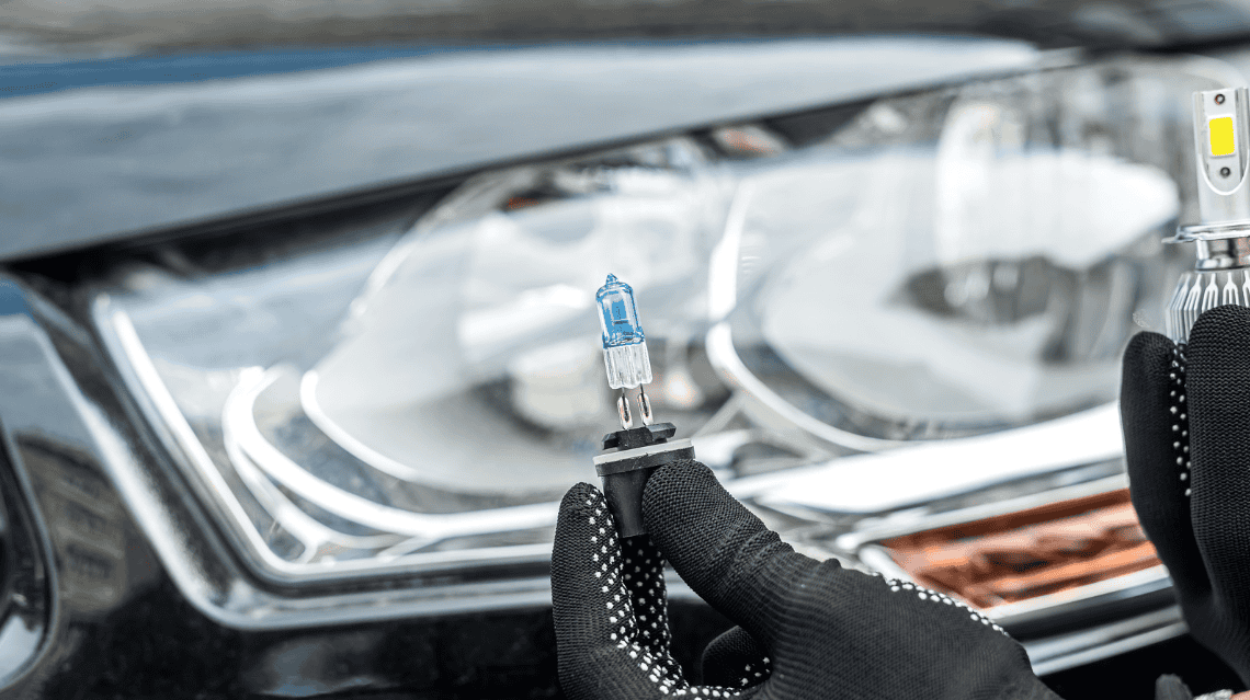 the details of Laser headlights