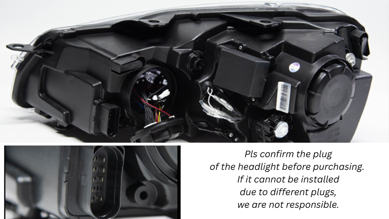 Details of the sockets behind the headlights and related reminders