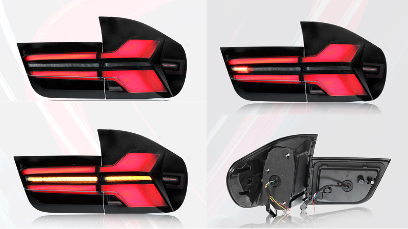 Detailed pictures of various types of front headlights