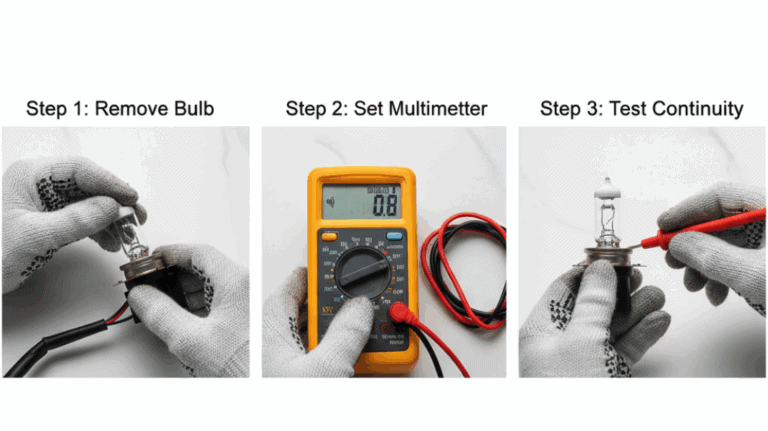 How to Test a Headlight Bulb with a Multimeter