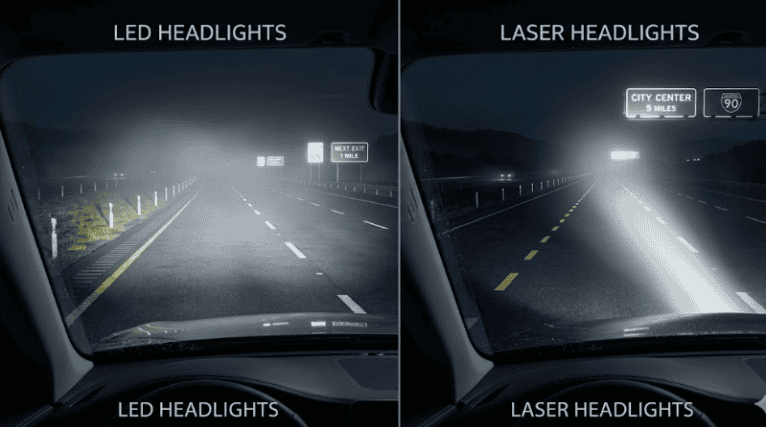Laser- vs. LED-Scheinwerfer