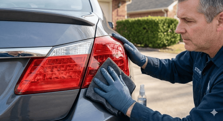 car tail light inspection