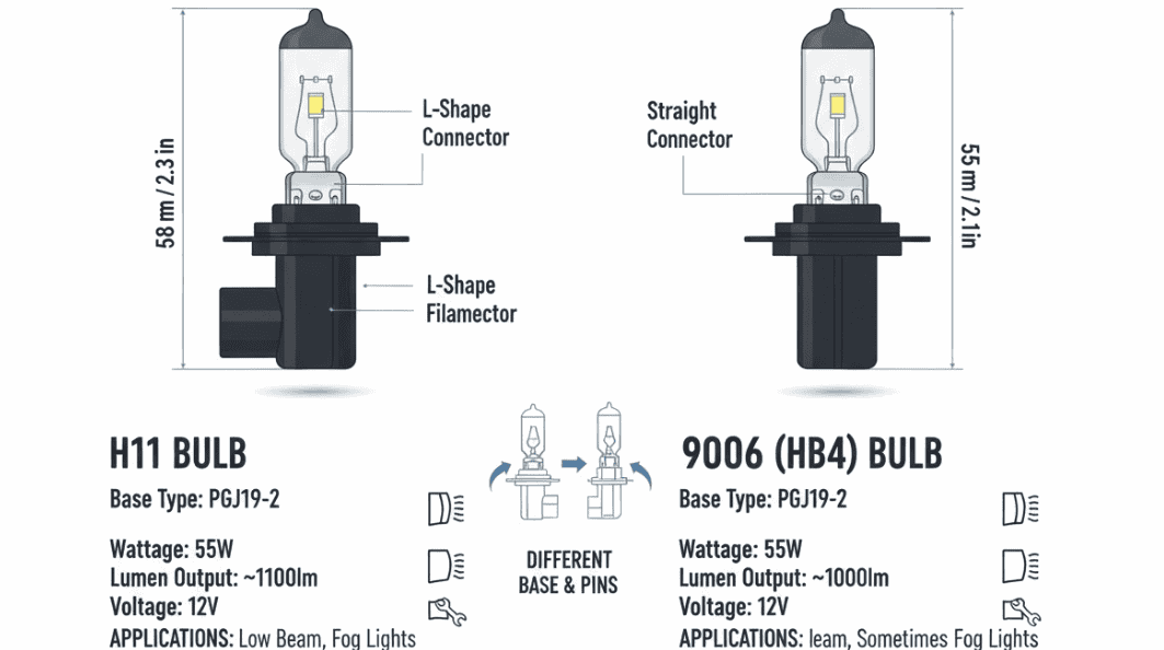 a real details of H11 and 9006