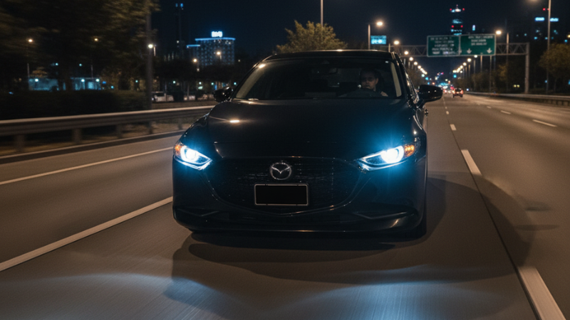 Mazda 3’s Headlights for Better Visibility